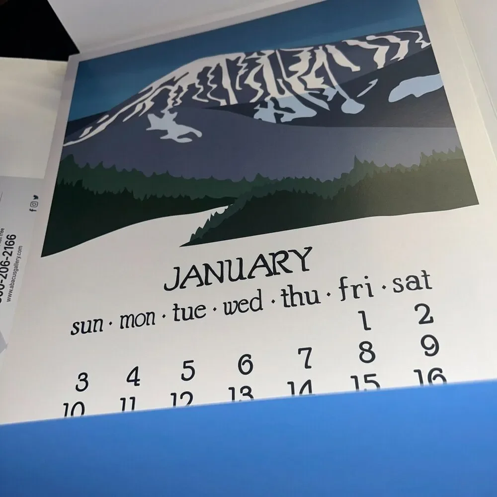 Abacus Calendar 11 x 14 Posters by artist Dana Heacock 2021 *Missing December